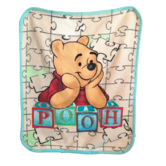 Vintage Colap Textil Winnie The Pooh Cuddle Wrap Snap & Zipper Blanket 30" X 38" - Picture 1 of 14